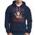 Merry Fishmas Santa Fishing Xmas Fish Fisherman Hoodie - Wonder Print Shop