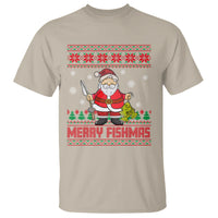 Merry Fishmas Santa Fishing Xmas Fish Fisherman T Shirt - Wonder Print Shop
