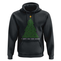 Funny Binary Christmas Tree Hoodie HAPPY NEW YEAR 11111101001