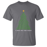 Funny Binary Christmas Tree T Shirt HAPPY NEW YEAR 11111101001 - Wonder Print Shop
