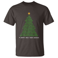 Funny Binary Christmas Tree T Shirt HAPPY NEW YEAR 11111101001 - Wonder Print Shop