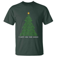 Funny Binary Christmas Tree T Shirt HAPPY NEW YEAR 11111101001 - Wonder Print Shop