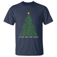 Funny Binary Christmas Tree T Shirt HAPPY NEW YEAR 11111101001 - Wonder Print Shop