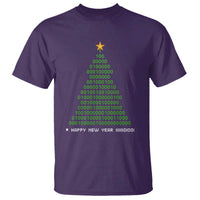 Funny Binary Christmas Tree T Shirt HAPPY NEW YEAR 11111101001 - Wonder Print Shop