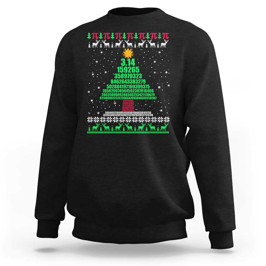 Funny Xmas Math Pi Christmas Tree Sweatshirt - Wonder Print Shop