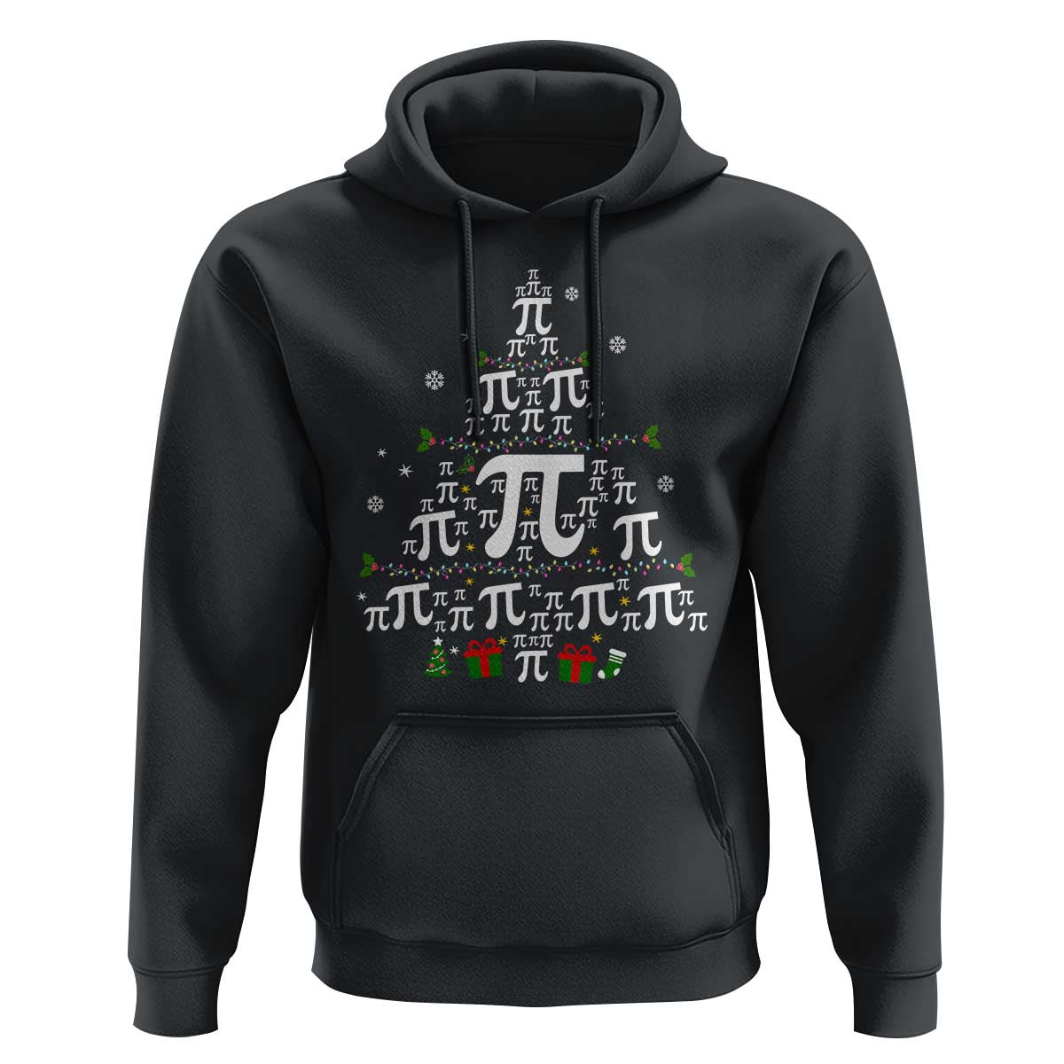Funny Christmas Math Teacher Hoodie Pi Christmas Tree