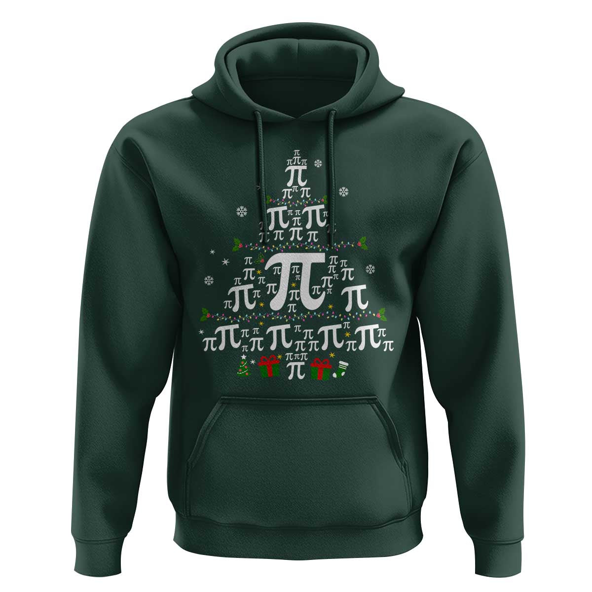 Funny Christmas Math Teacher Hoodie Pi Christmas Tree