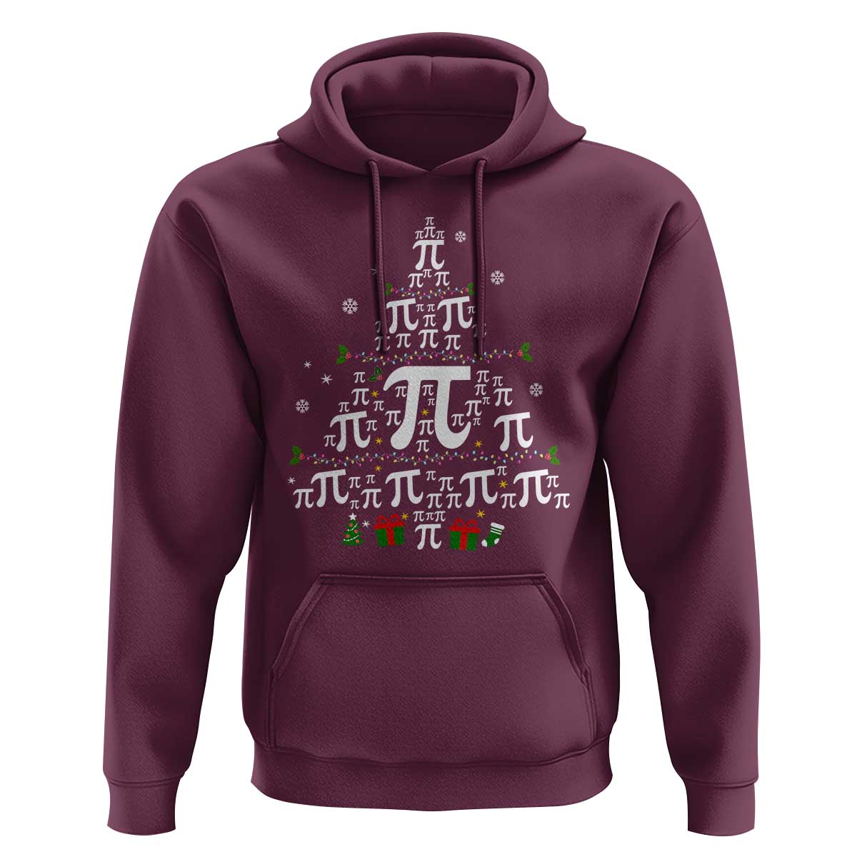 Funny Christmas Math Teacher Hoodie Pi Christmas Tree