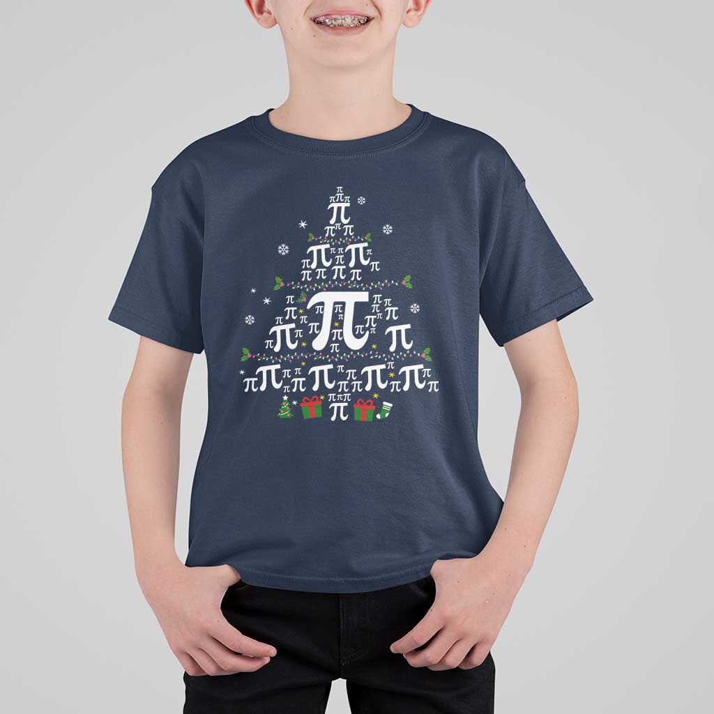 Funny Christmas Math Teacher T Shirt For Kid Pi Christmas Tree - Wonder Print Shop