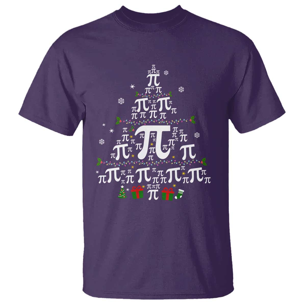 Funny Christmas Math Teacher T Shirt Pi Christmas Tree - Wonder Print Shop