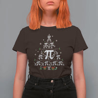 Funny Christmas Math Teacher T Shirt For Women Pi Christmas Tree - Wonder Print Shop