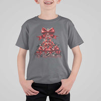 Christmas Tree Coquette Tis The Season T Shirt For Kid - Wonder Print Shop