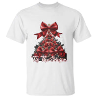 Christmas Tree Coquette Tis The Season T Shirt - Wonder Print Shop