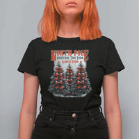 Xmas Coquette T Shirt For Women North pole Christmas Tree Farm Always Fresh - Wonder Print Shop