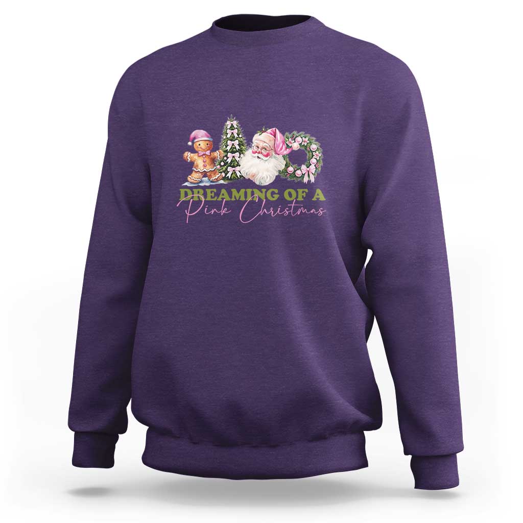 Dreaming Of A Pink Christmas Sweatshirt - Wonder Print Shop
