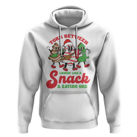 Funny Christmas Cake Hoodie Torn Between Looking' Like a Snack
