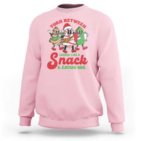 Funny Christmas Cake Sweatshirt Torn Between Looking' Like a Snack - Wonder Print Shop