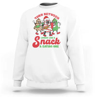Funny Christmas Cake Sweatshirt Torn Between Looking' Like a Snack - Wonder Print Shop