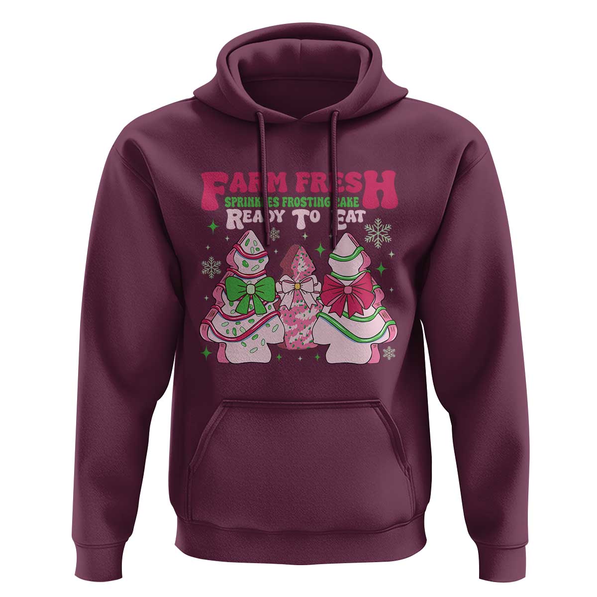 Farm Fresh Christmas Tree Cakes Coquette Hoodie