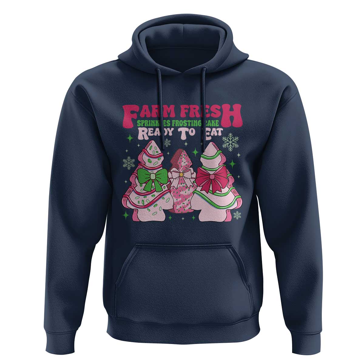 Farm Fresh Christmas Tree Cakes Coquette Hoodie