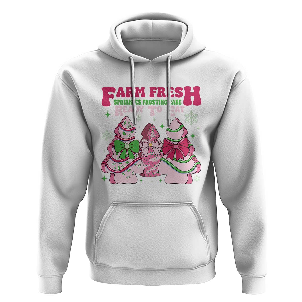 Farm Fresh Christmas Tree Cakes Coquette Hoodie
