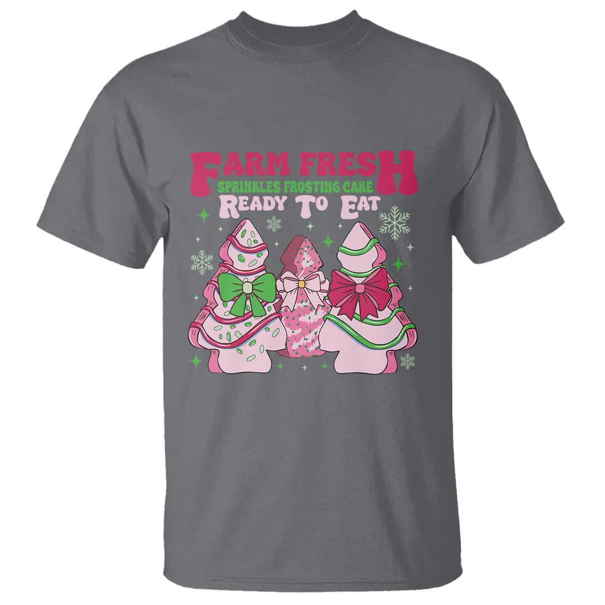 Farm Fresh Christmas Tree Cakes Coquette T Shirt - Wonder Print Shop
