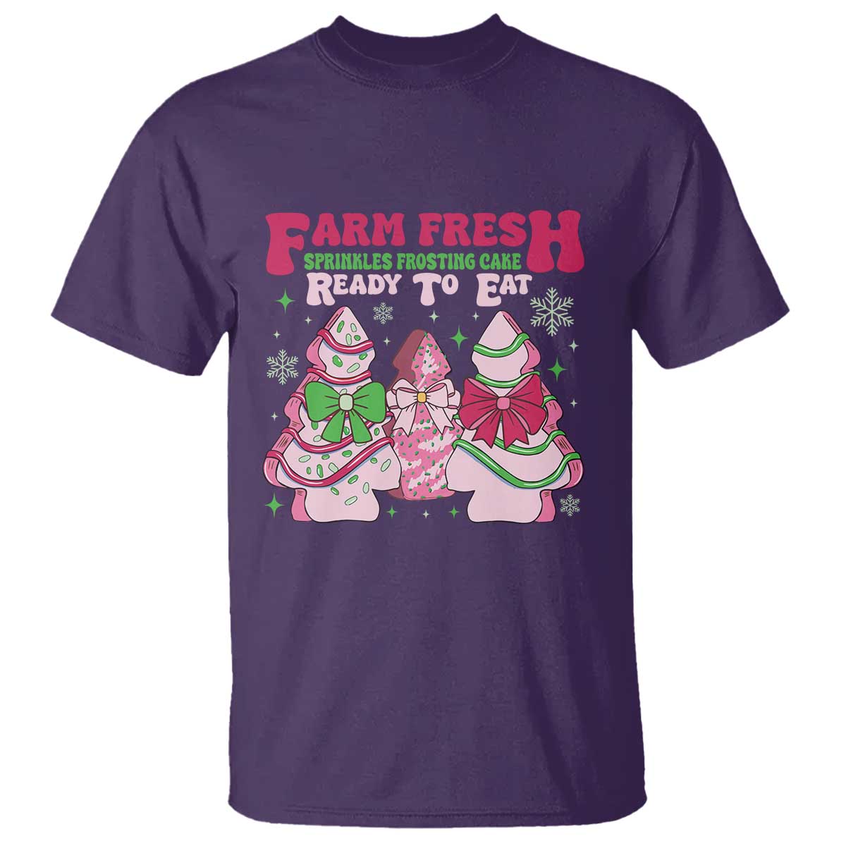 Farm Fresh Christmas Tree Cakes Coquette T Shirt - Wonder Print Shop