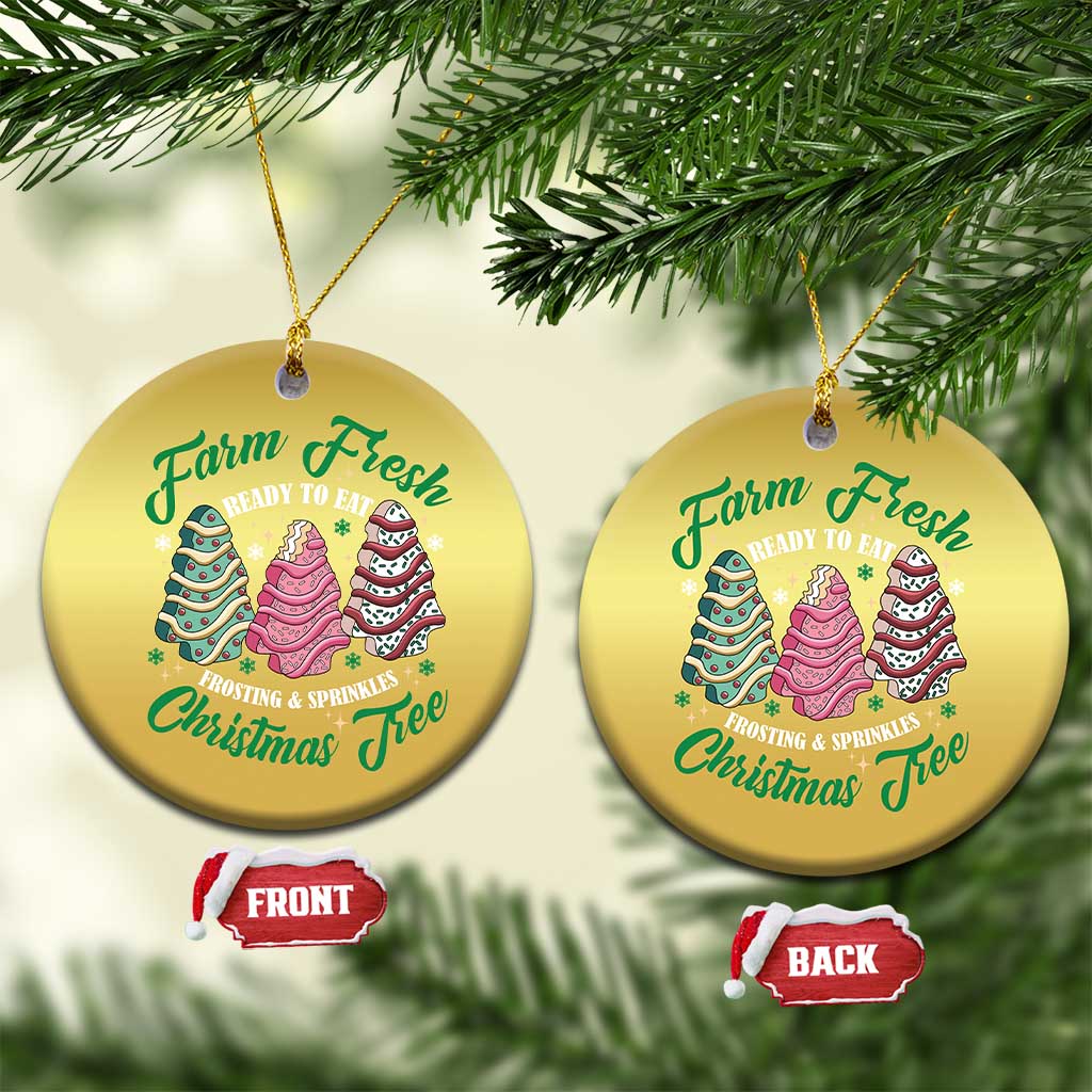 Farm Fresh Christmas Tree Cakes Christmas Ornament - Wonder Print Shop