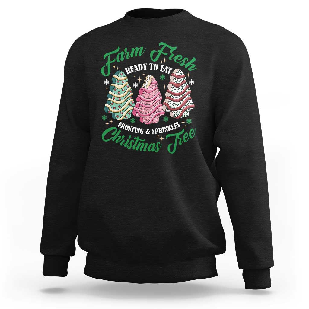 Farm Fresh Christmas Tree Cakes Sweatshirt - Wonder Print Shop