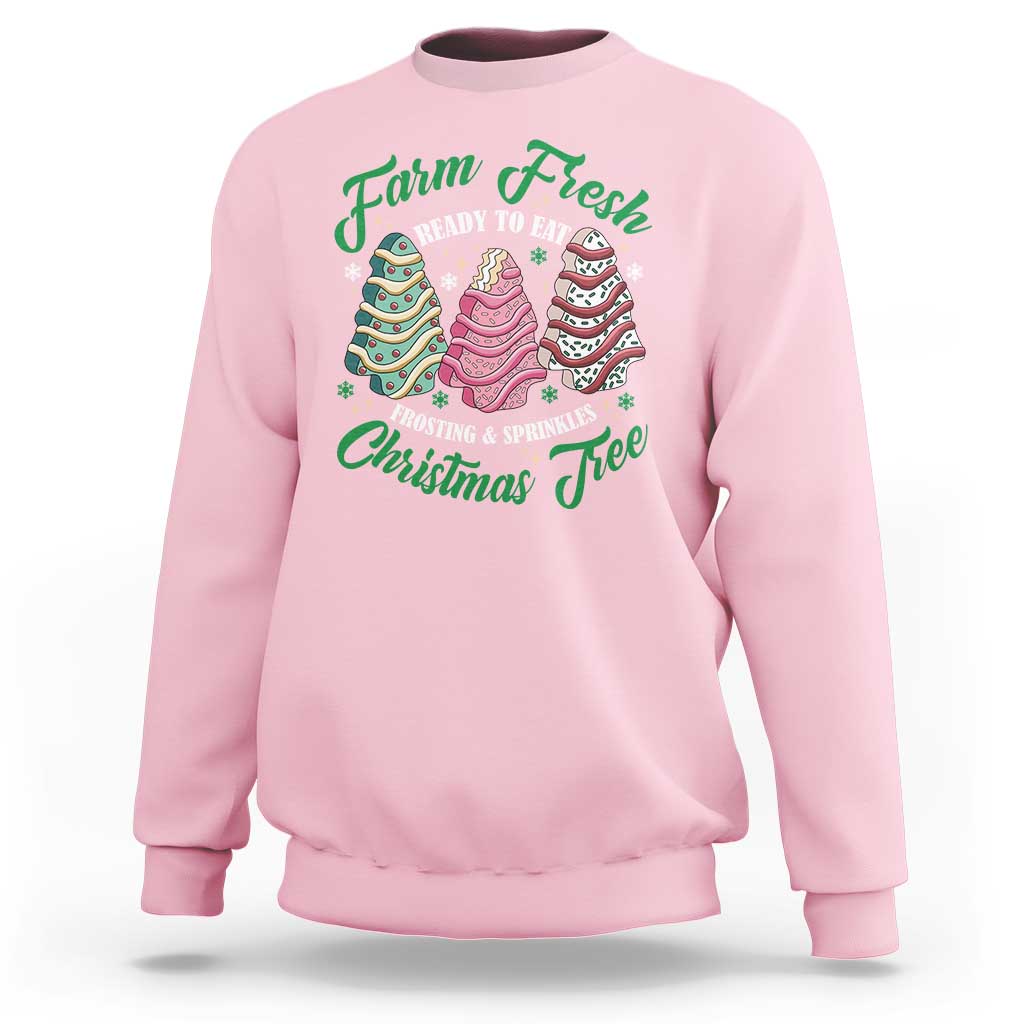 Farm Fresh Christmas Tree Cakes Sweatshirt - Wonder Print Shop