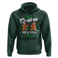 Our First Christmas As Mr Mrs 2024 Hoodie Cute Gingerbread Couple