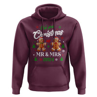 Our First Christmas As Mr Mrs 2024 Hoodie Cute Gingerbread Couple