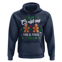 Our First Christmas As Mr Mrs 2024 Hoodie Cute Gingerbread Couple