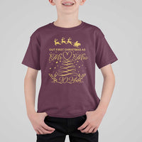 Our First Christmas As Mr Mrs 2024 Matching Couple T Shirt For Kid - Wonder Print Shop
