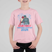 Our First Christmas Together 2024 T Shirt For Kid - Wonder Print Shop