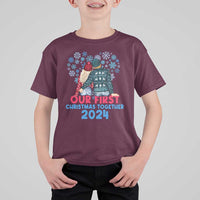 Our First Christmas Together 2024 T Shirt For Kid - Wonder Print Shop