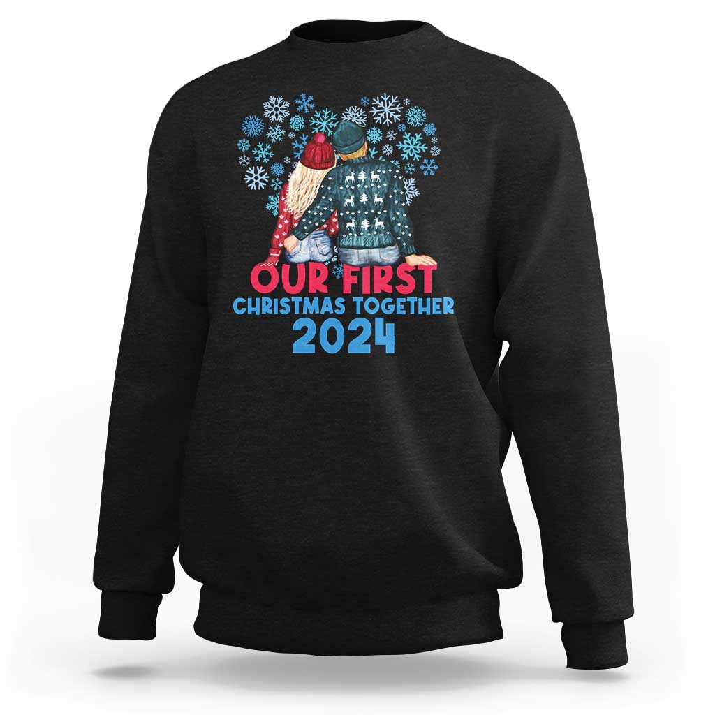 Our First Christmas Together 2024 Sweatshirt - Wonder Print Shop