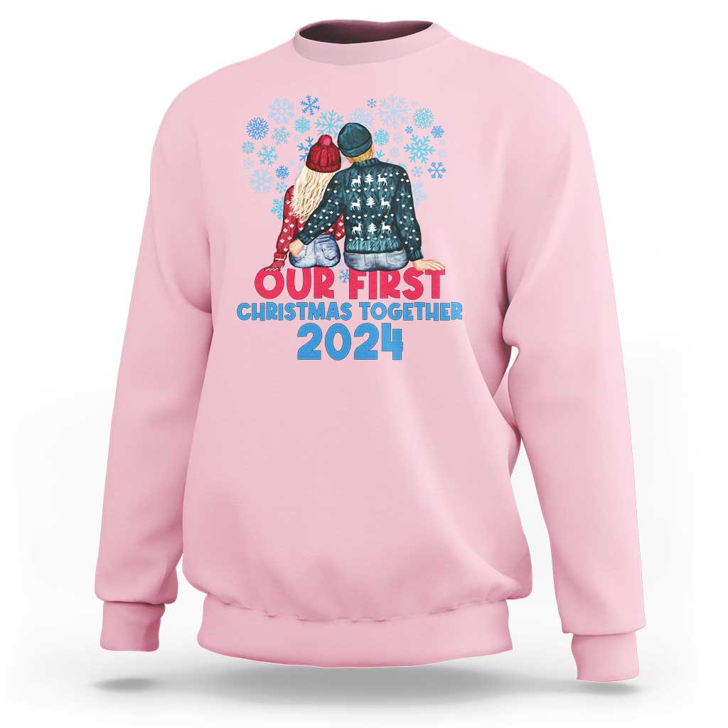 Our First Christmas Together 2024 Sweatshirt - Wonder Print Shop