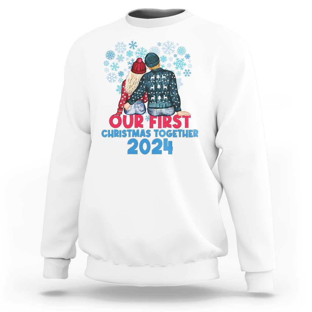 Our First Christmas Together 2024 Sweatshirt - Wonder Print Shop