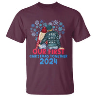 Our First Christmas Together 2024 T Shirt - Wonder Print Shop