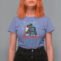 Our First Christmas Together 2024 T Shirt For Women - Wonder Print Shop