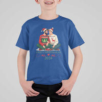 Our First Christmas As Mr Mr 2024 T Shirt For Kid LGBT Gay Couple Xmas - Wonder Print Shop
