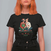 Our First Christmas As Mr Mr 2024 T Shirt For Women LGBT Gay Couple Xmas - Wonder Print Shop