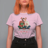 Our First Christmas As Mr Mr 2024 T Shirt For Women LGBT Gay Couple Xmas - Wonder Print Shop