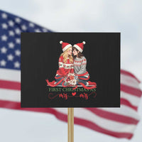 Our First Christmas As Mrs Mrs Protest Sign LGBT Les Couple Xmas - Wonder Print Shop