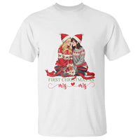 Our First Christmas As Mrs Mrs T Shirt LGBT Les Couple Xmas - Wonder Print Shop