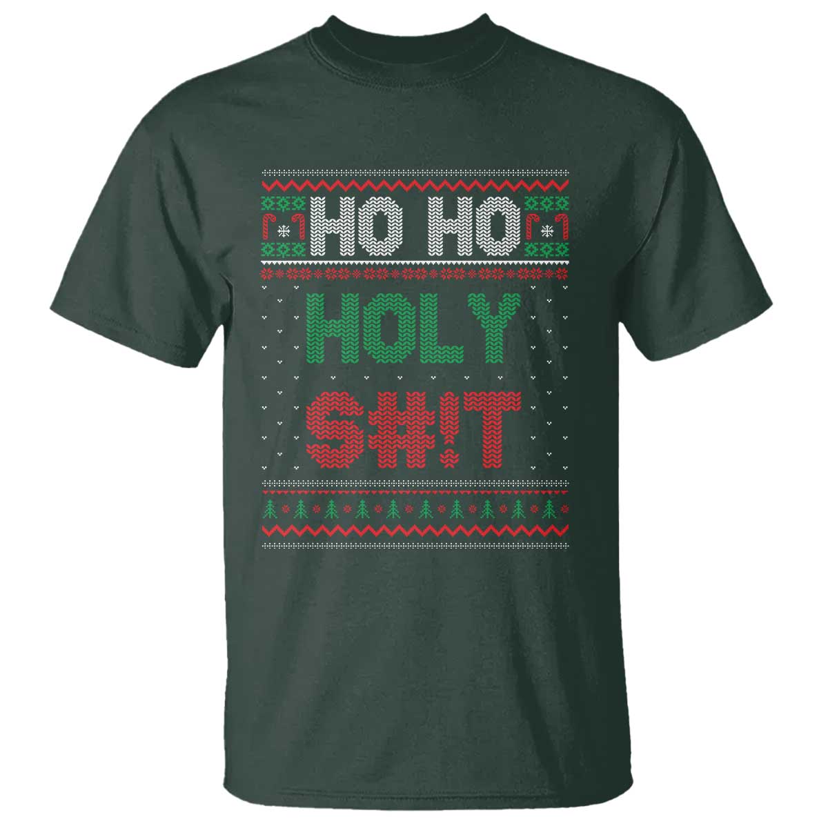 Funny Christmas T Shirt Ho Ho Holy Shit - Wonder Print Shop