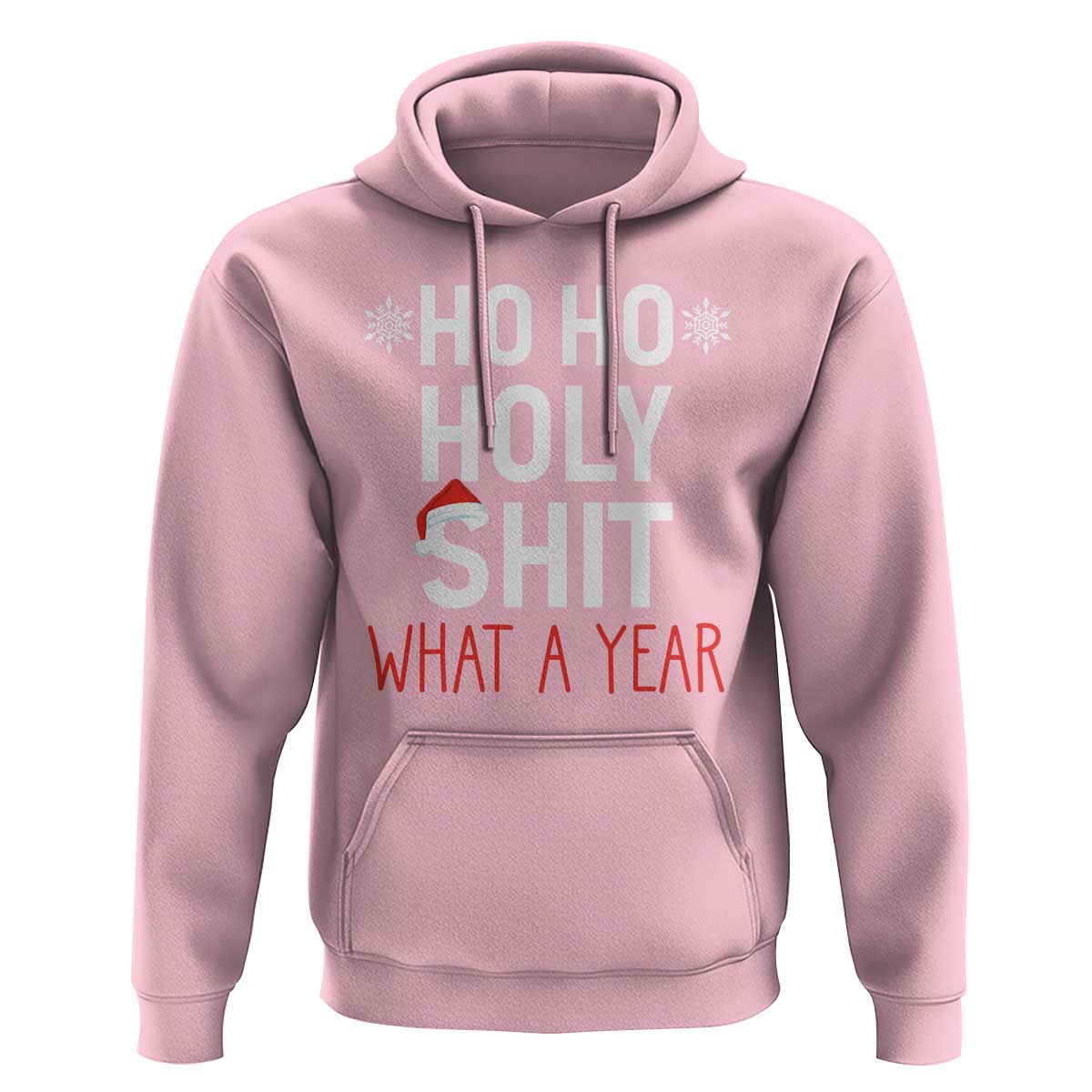 Funny Christmas Hoodie Ho Ho Holy Shit What A Year