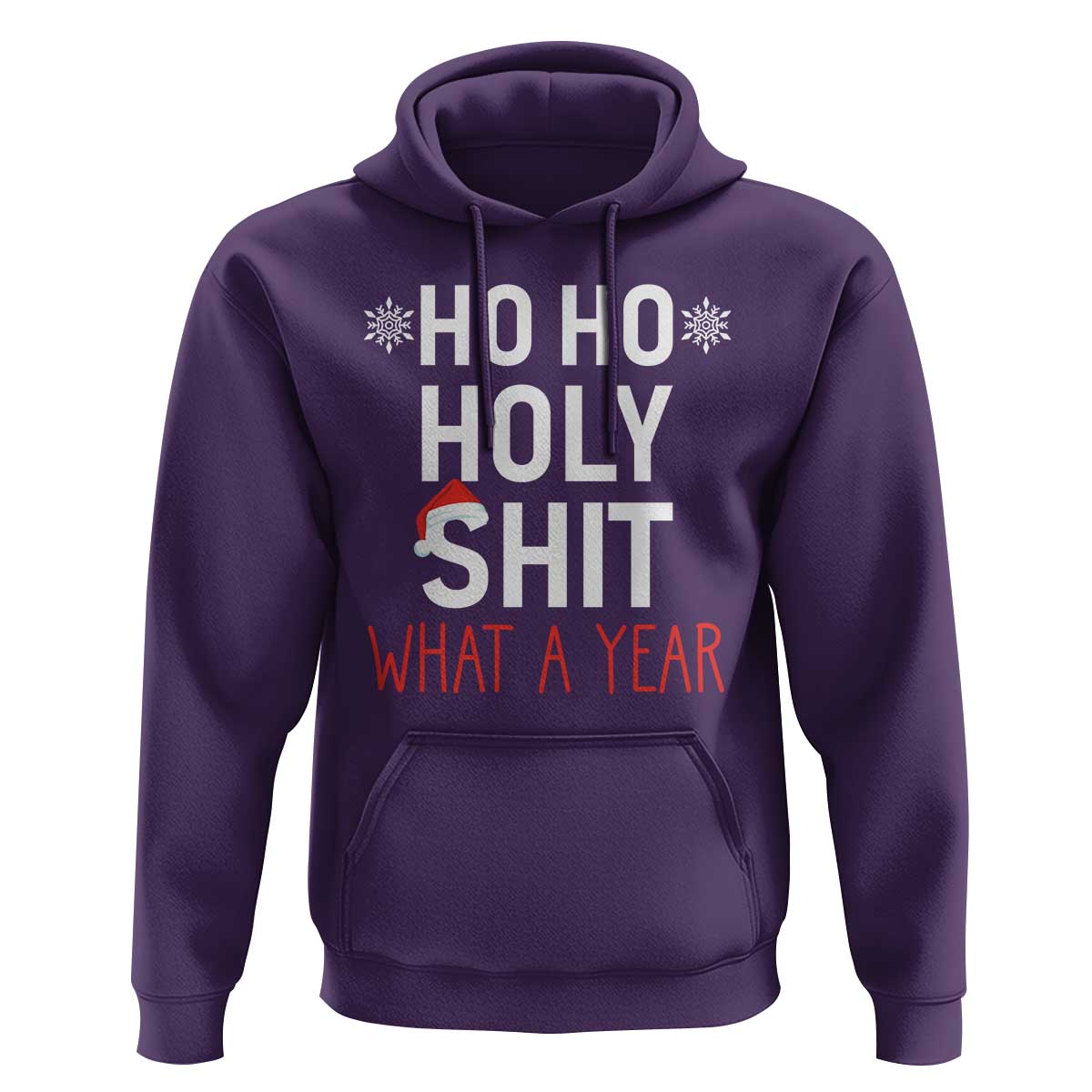 Funny Christmas Hoodie Ho Ho Holy Shit What A Year