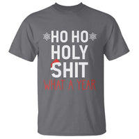 Funny Christmas T Shirt Ho Ho Holy Shit What A Year - Wonder Print Shop